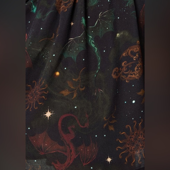 Disturbia Phoenix Dragon Printed Mini Shirt Dress - Picture 2 of 9